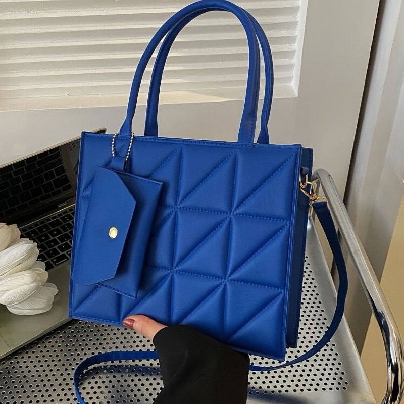 Stylish Quilted Tote Bag, Stru - Structured Handbag Top Handle recensie en prijs