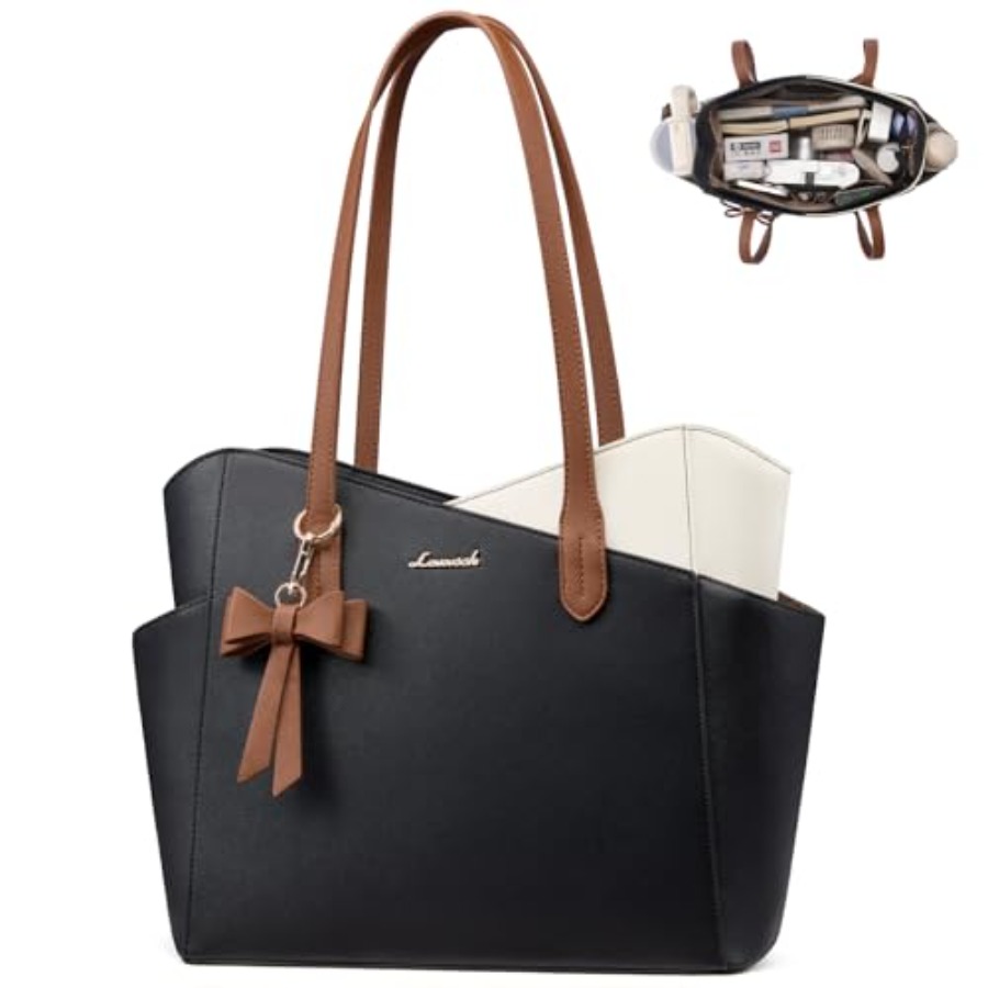 LOVEVOOK Tote Purse for Women, - Structured Handbag Top Handle recensie en prijs
