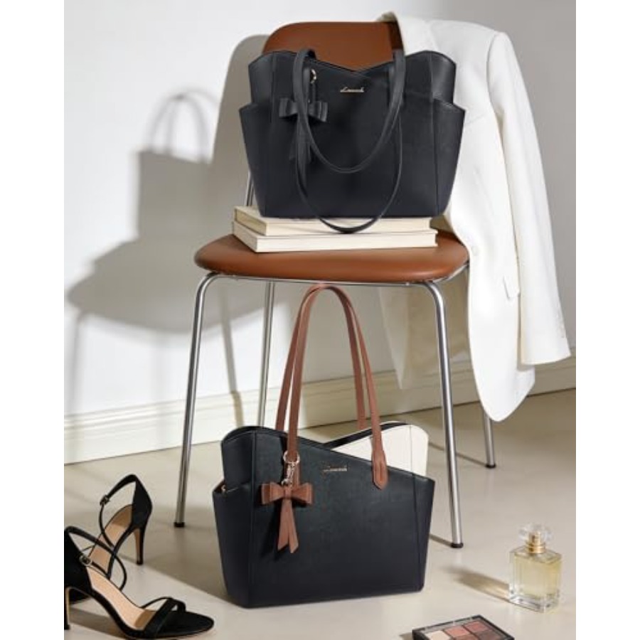 LOVEVOOK Tote Purse for Women, - Structured Handbag Top Handle recensie en prijs