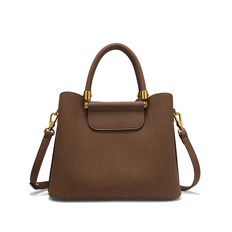 Women Brown Genuine Leather Sa - Structured Handbag Top Handle recensie en prijs