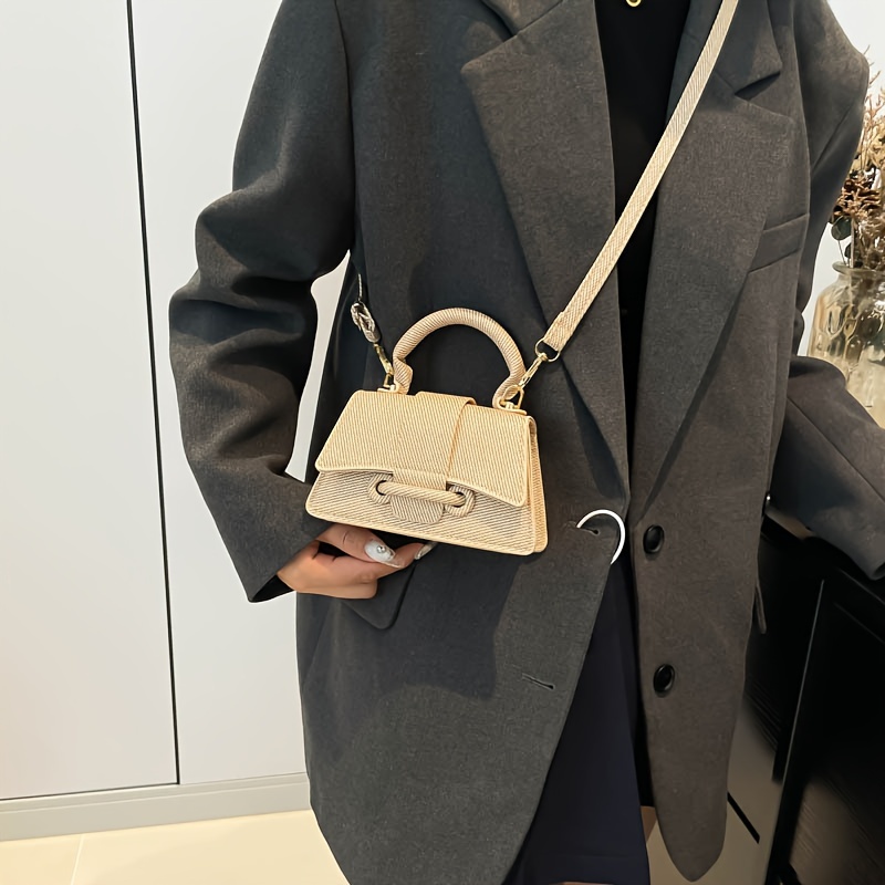 Women's Fashion Woven Mini Han - Structured Handbag Top Handle recensie en prijs