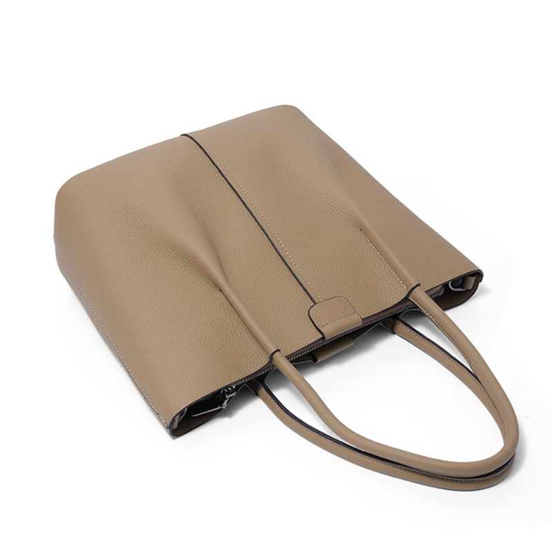 Textured Genuine Leather Handb - Structured Handbag Top Handle recensie en prijs