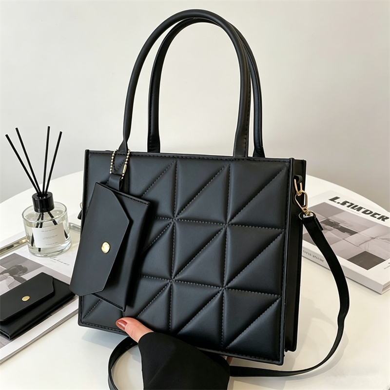 Stylish Quilted Tote Bag, Stru - Structured Handbag Top Handle recensie en prijs